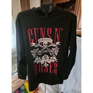 Gun 'N' Roses Long Sleeve Black T-Shirt. Size L Mens